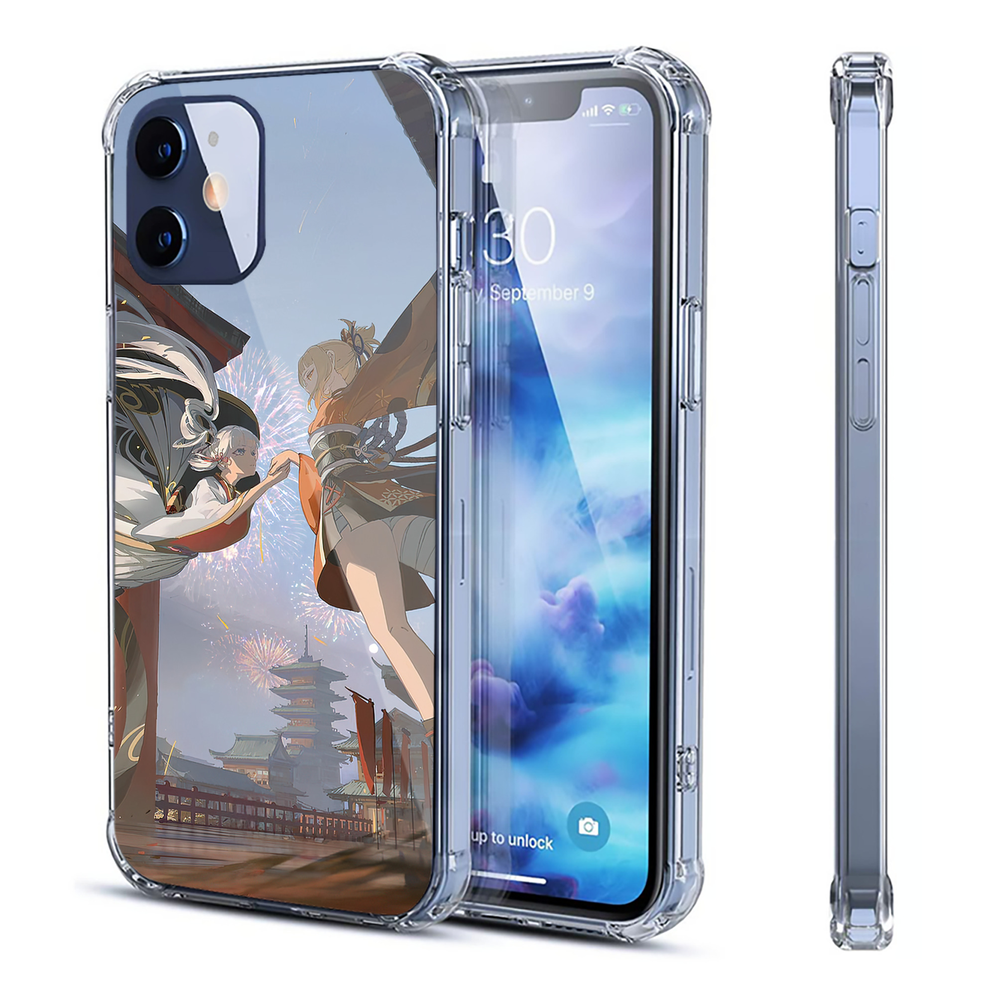 （画像用） ドラえもん Doraemon 【iPhone 12シリーズ対応】透明スマホケース（クリアソフトケース）